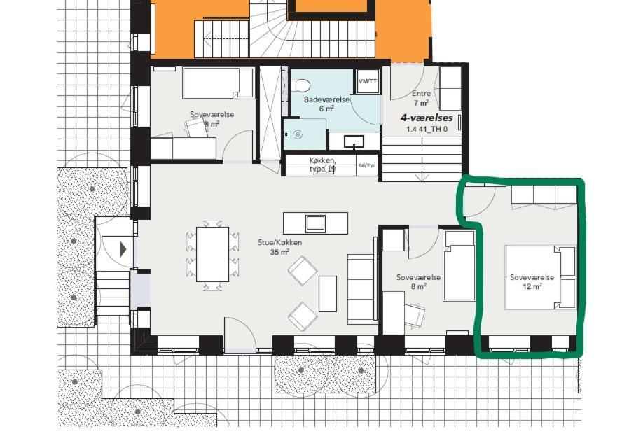 Big Room In Shared Apartment With King Size Bed Kopenhagen Exterior foto